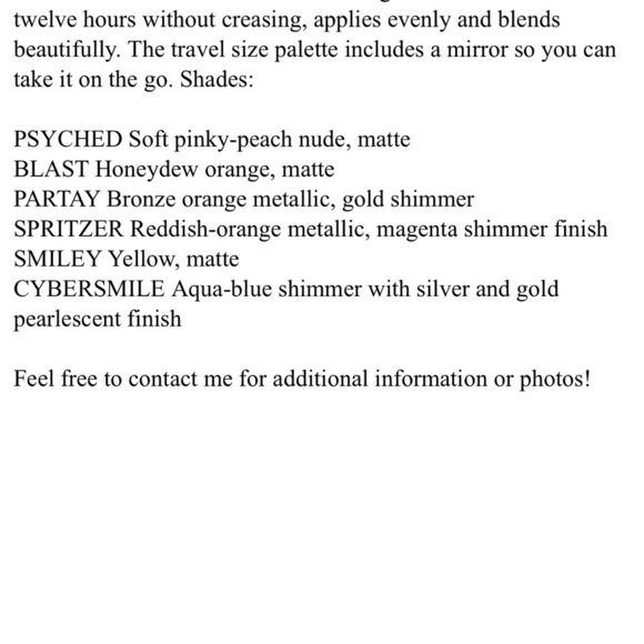 Exclusive Limited Edition Urban Decay SMILEY Mucho Happy Eyeshadow Pallet - Picture 4 of 12